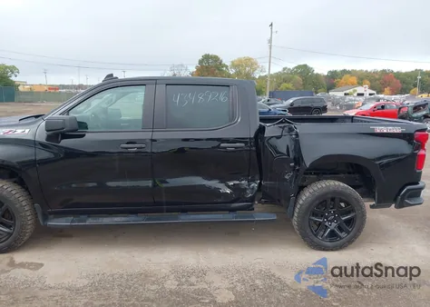 2021 Chevrolet Silverado 1500 4Wd Short Bed Custom Trail Boss из США, поврежденный, VIN 1GCPYCEF2MZ447906